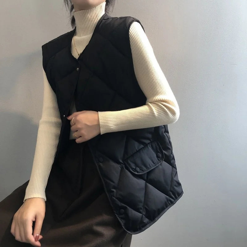 Vienna Quilted Bomber Vest