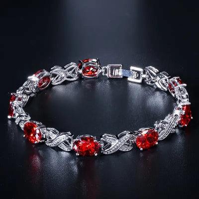 Alendra Flameaux Bracelet | White Gold 16k