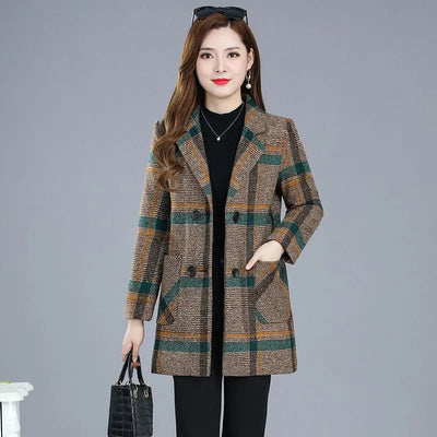 Aubrey™ - Elegant Plaid Blazer