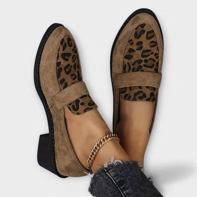 Gina | Stylish Leopard Print Loafers