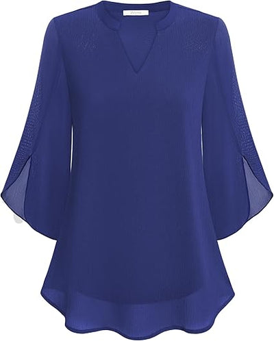 PETRA | CHIFFON A-LINE BLOUSE