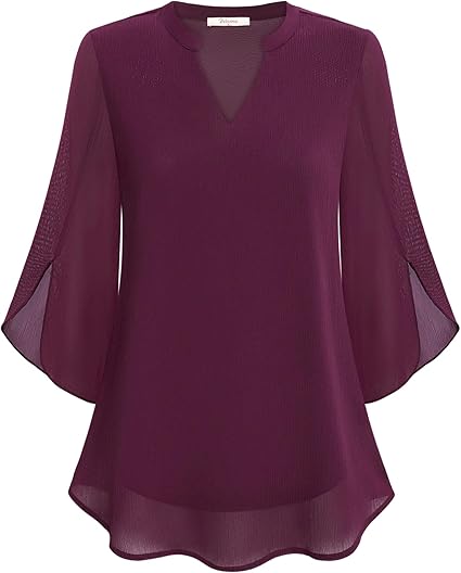 PETRA | CHIFFON A-LINE BLOUSE