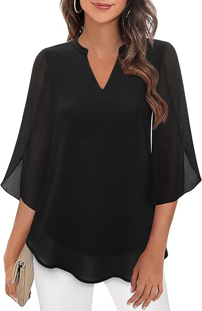 PETRA | CHIFFON A-LINE BLOUSE