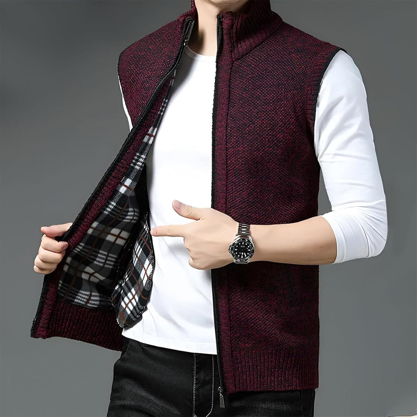 Hamilton Wool Full-Zip Vest