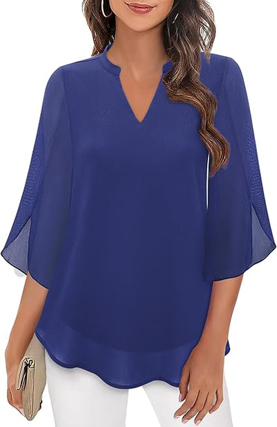 PETRA | CHIFFON A-LINE BLOUSE