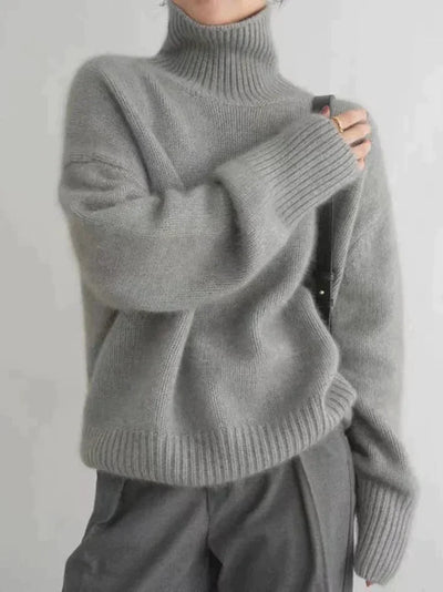 Solvena™ Cashmere Turtleneck Sweater — Wrap Yourself in Featherlight Warmth and Timeless Elegance