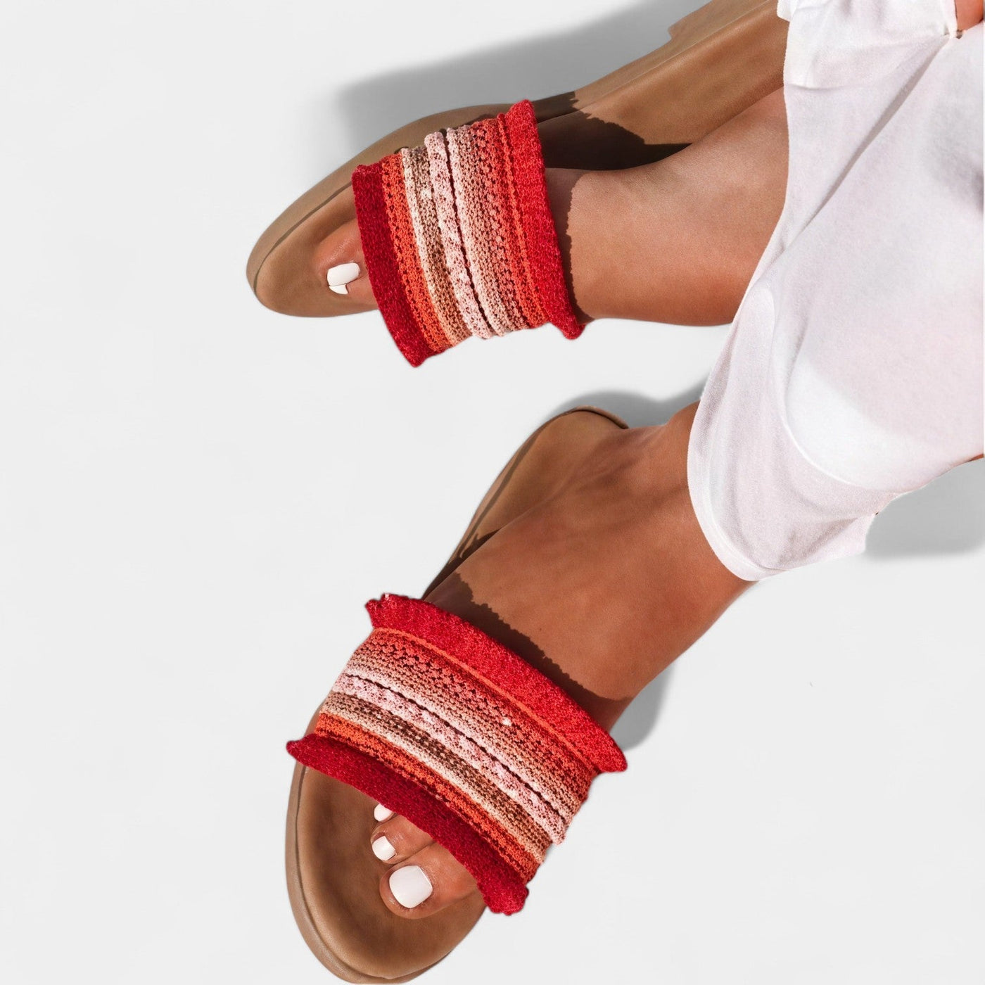 CELINA™ – Sandalias planas con cuentas y estilo bohemio