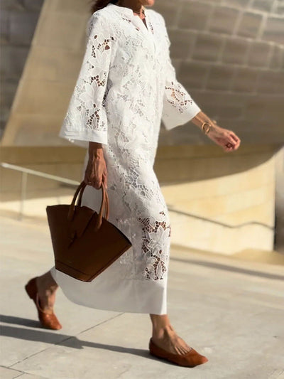 Marlene | Floral Lace Maxi Dress