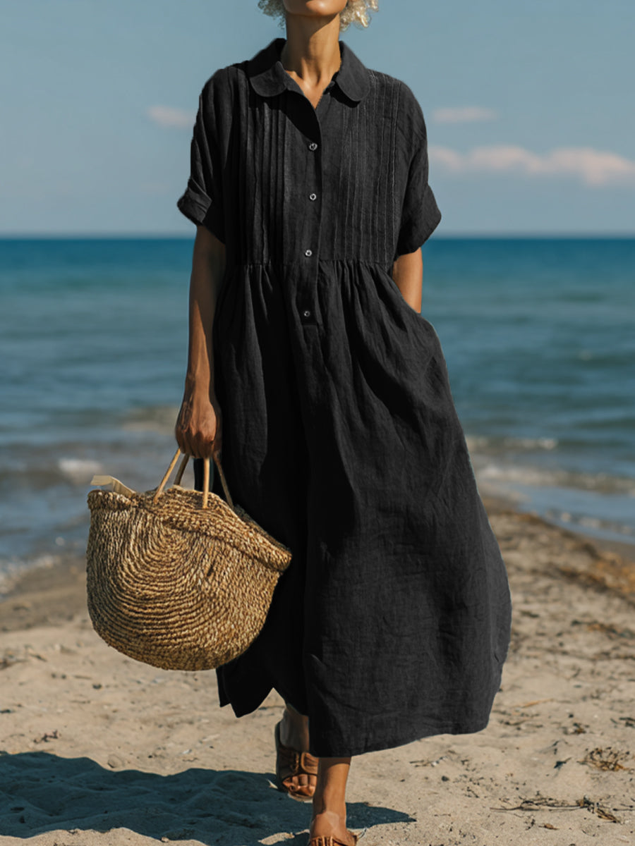 Elise | Timeless Cotton-Linen Dress