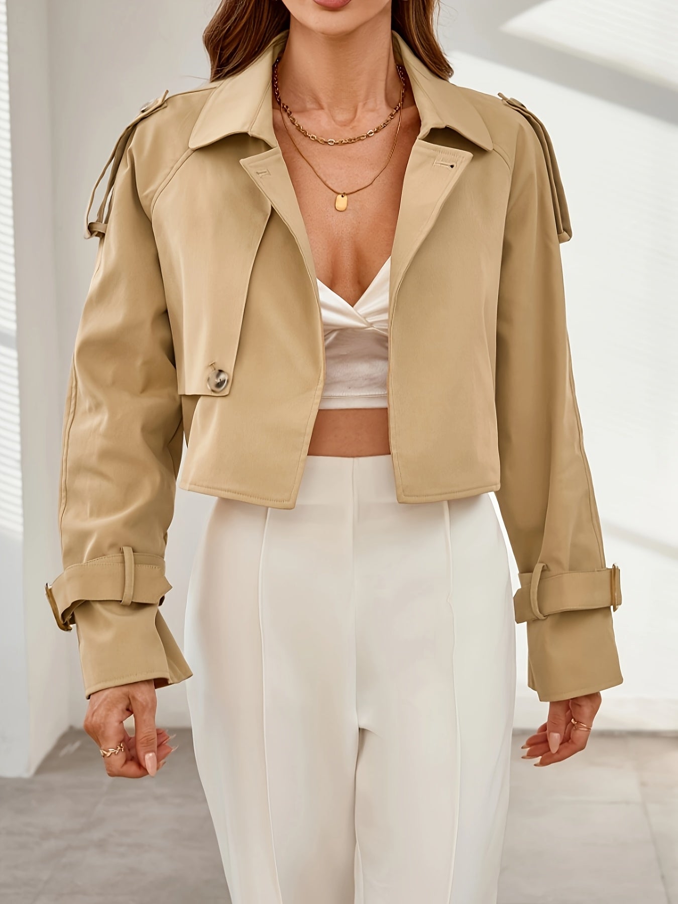 Carmen | Women’s Trendy Cropped Office Wear Jacket