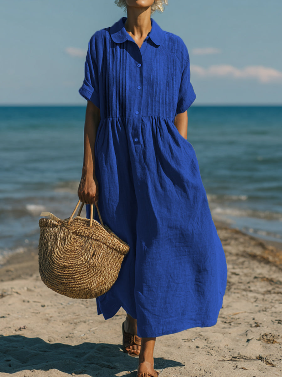 Elise | Timeless Cotton-Linen Dress