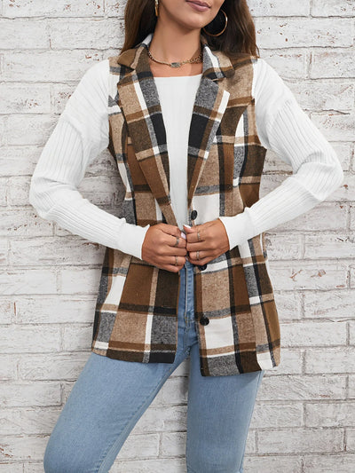 Camden Wool Plaid Vest