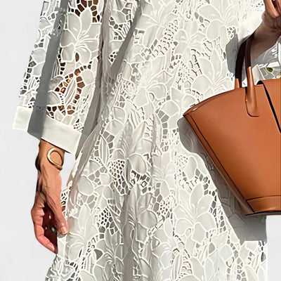 CLAIRE | LACE MIDI DRESS