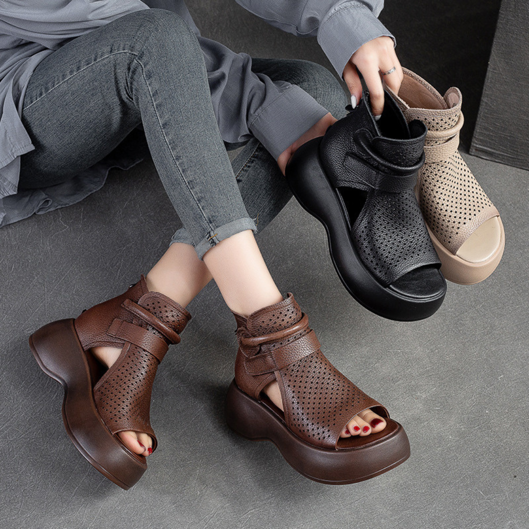 Federica ~ Timeless Leather Orthopedic Sandals