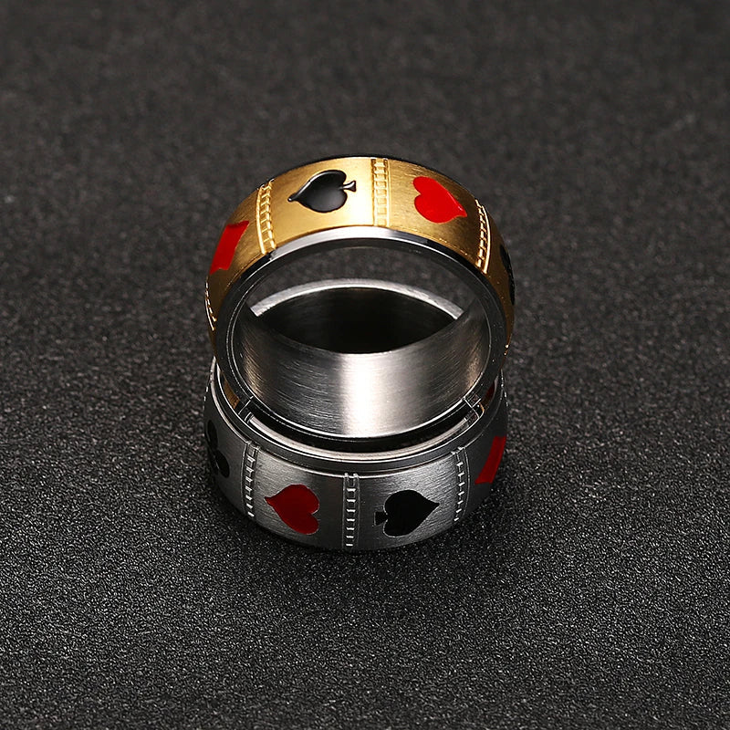 Ace of Steel Spinner Ring