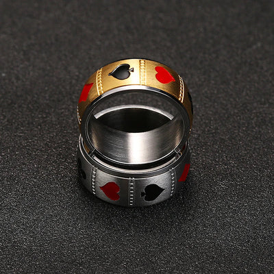 Ace of Steel Spinner Ring