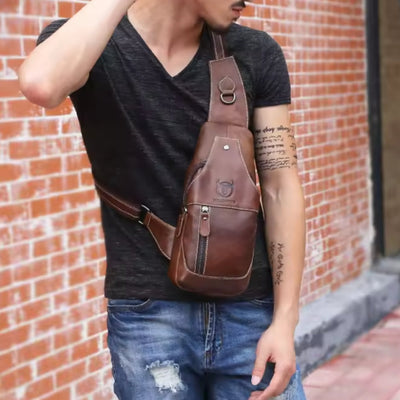 Enzo Charvetti Crossbody Men’s Leather Sling Bag