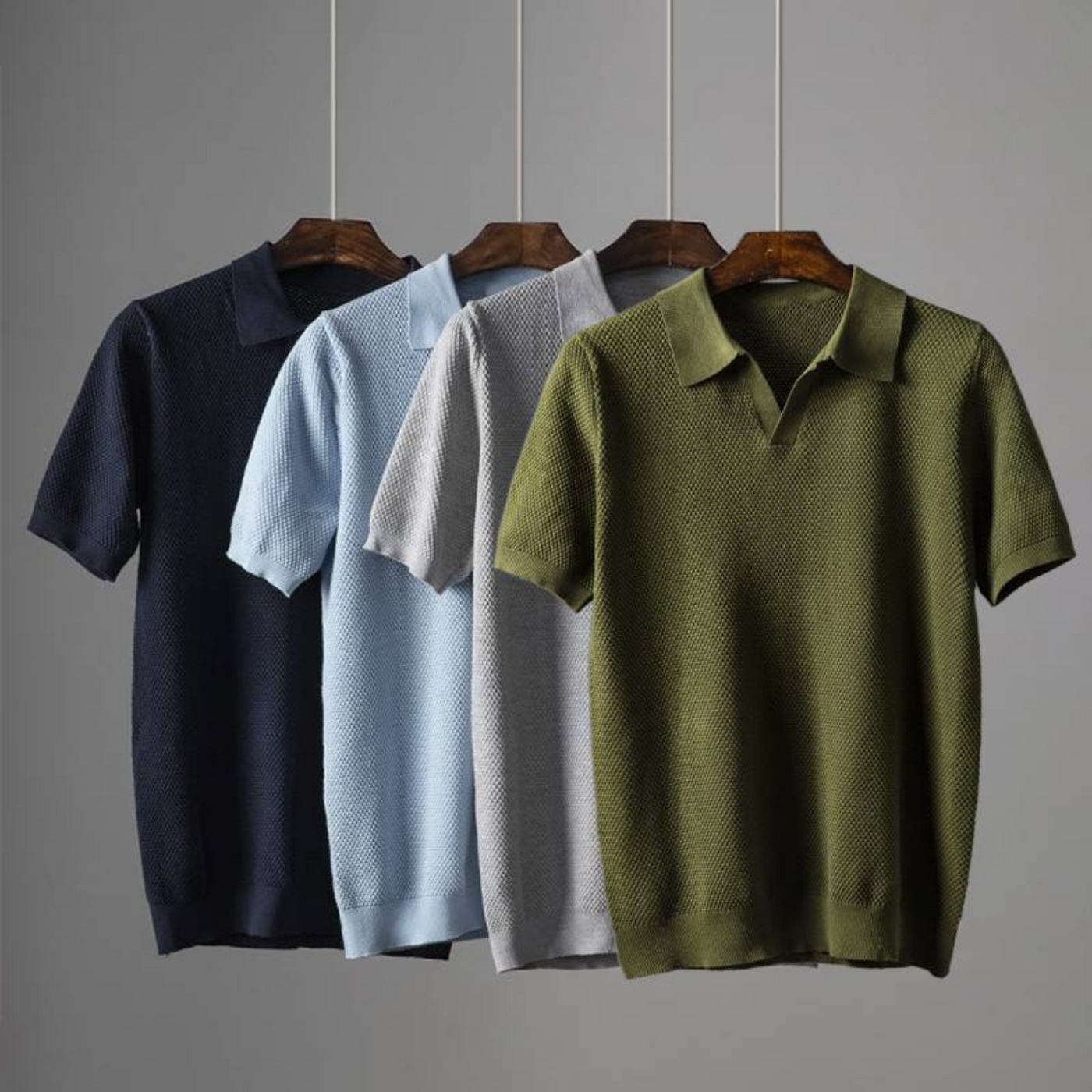 Hudson Waffle Knit Polo