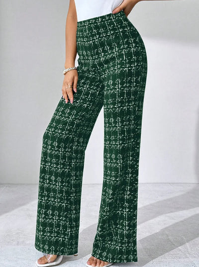 Olivia Tweed Plaid Flare Pant