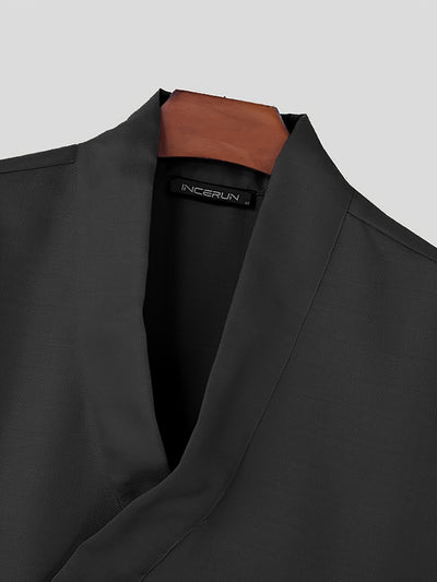 Émeric Valois Kimono-Inspired Wrap Shirt