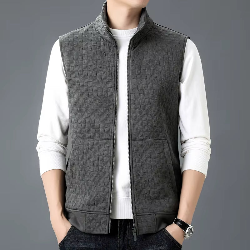 Vitro Checkered Knit Vest