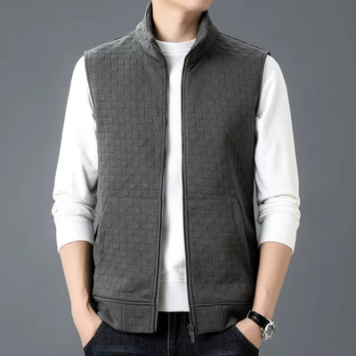 Vitro Checkered Knit Vest