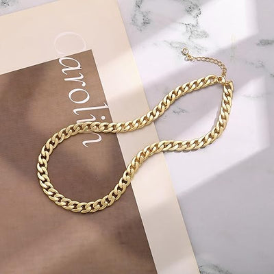 Chunky Cuban Link Necklace | Gold 18k