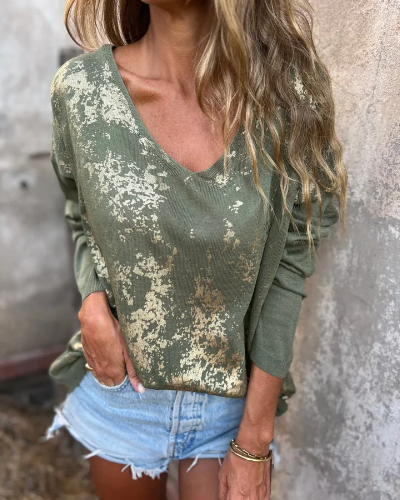 NORTHLINE STUDIO | METALLIC SPLASH SWEATER