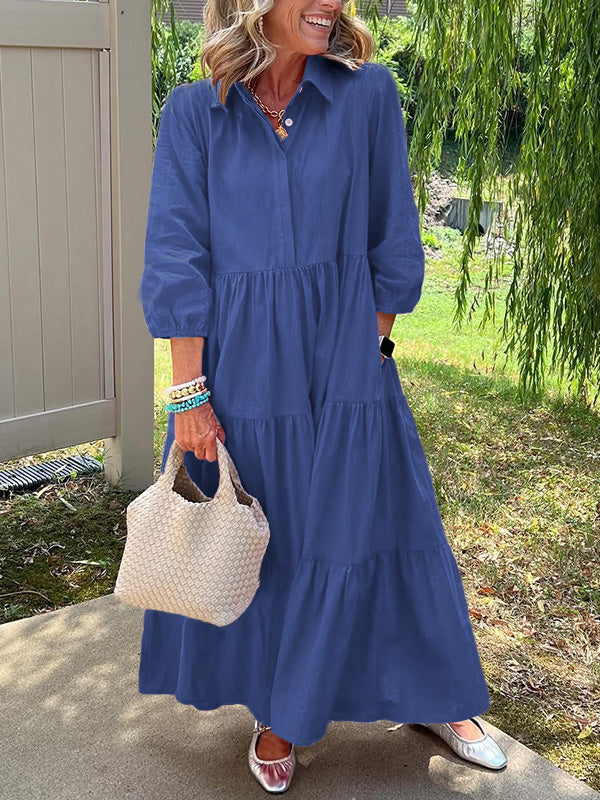 Amara | Everyday Cotton Tiered Maxi Dress