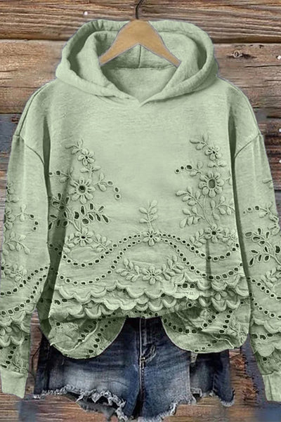 Lace Hoodie in Prato