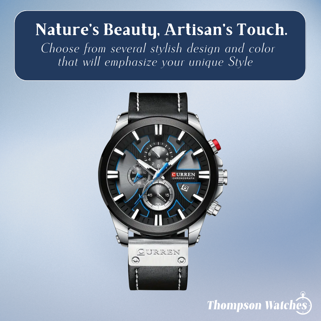 Easton | Men's Multifunction Glow-in-the-Dark Quartz Watch