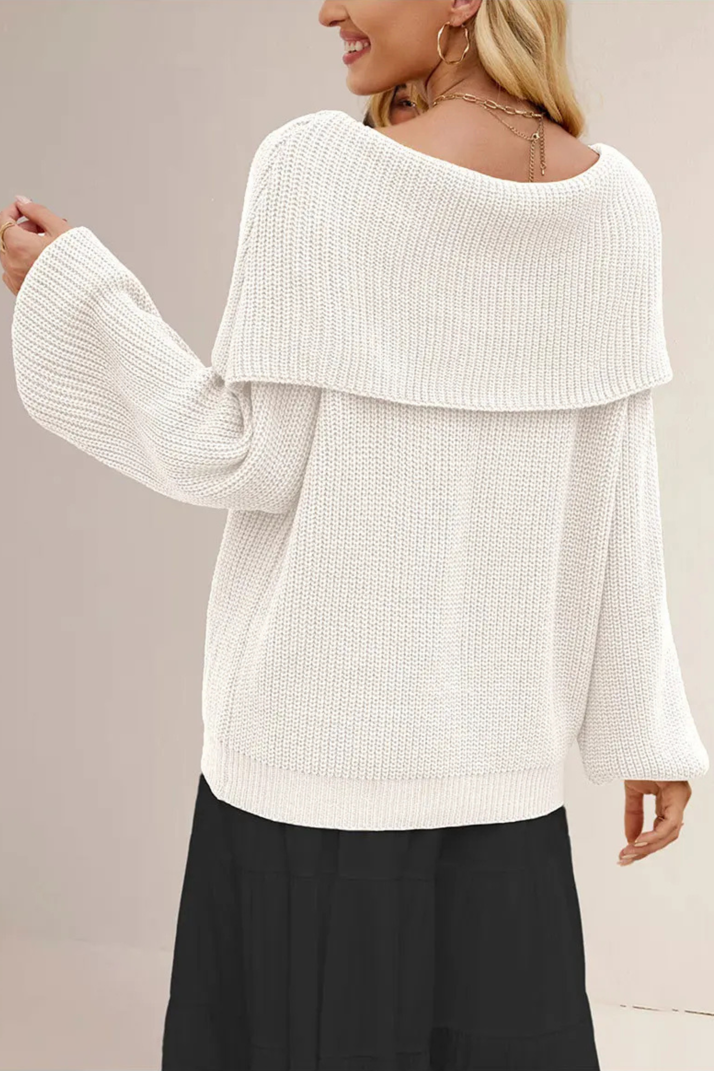 Leona Off-Shoulder Knit Pullover