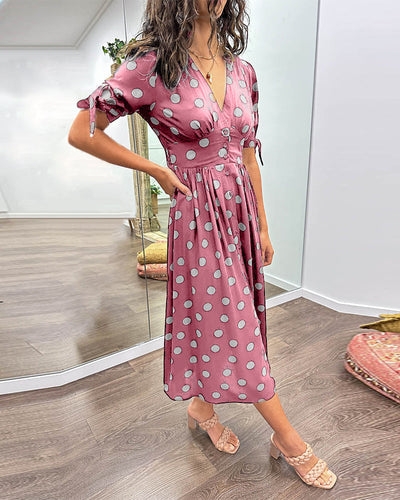 Martha | Vintage-Inspired Polka Dot Midi Dress