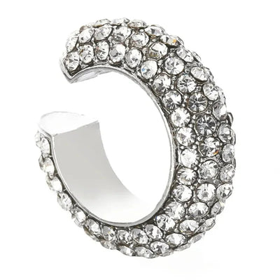 Halo Pavé Crystal Ear Cuff