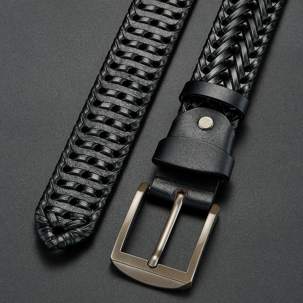 Kingsley Woven Leather Belt