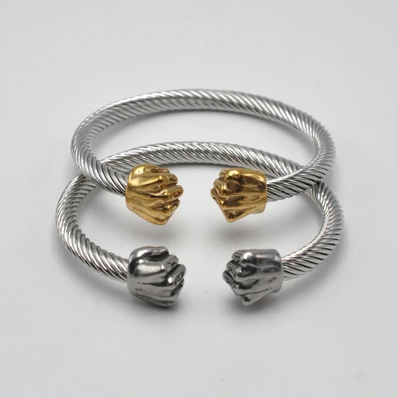 Mercer Steel Rope Cuff Bracelet