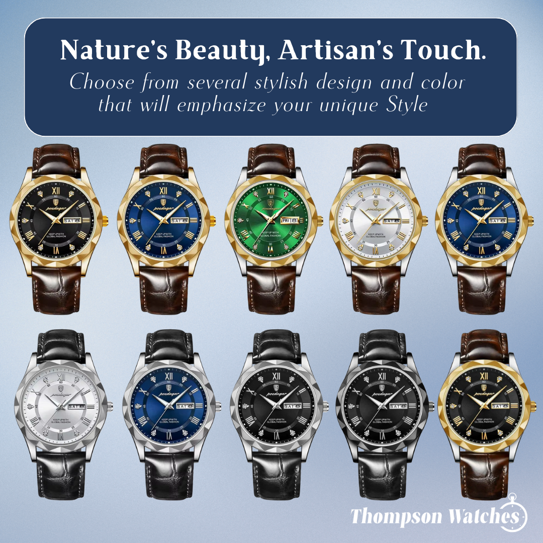 Brody | Elegant Leather Strap Quartz Watch