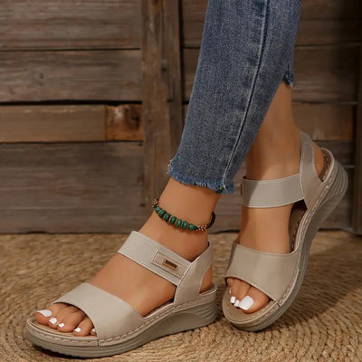Paige - Comfort Cushioned Wedge Sandals