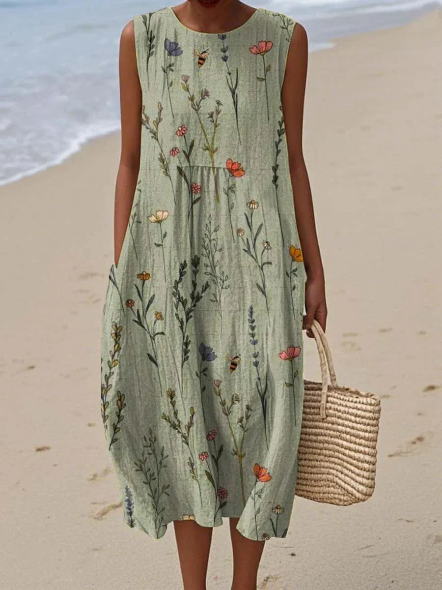 Dhafnie | Elegant Floral Vine Pint dress