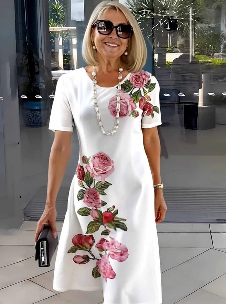 CATHERINE | RELAXED FLORAL SHIFT DRESS