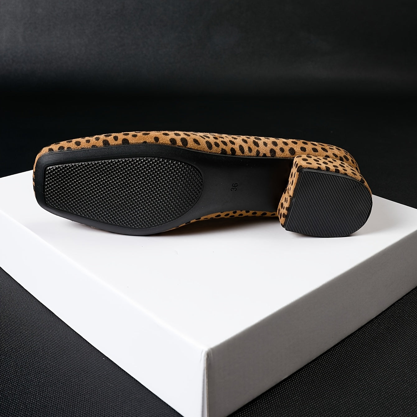 Lena – Dotted Comfort Low Heels