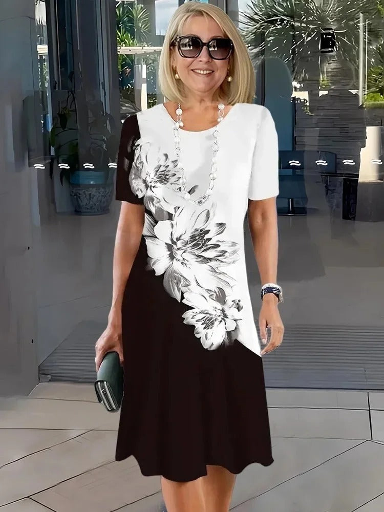 CATHERINE | RELAXED FLORAL SHIFT DRESS