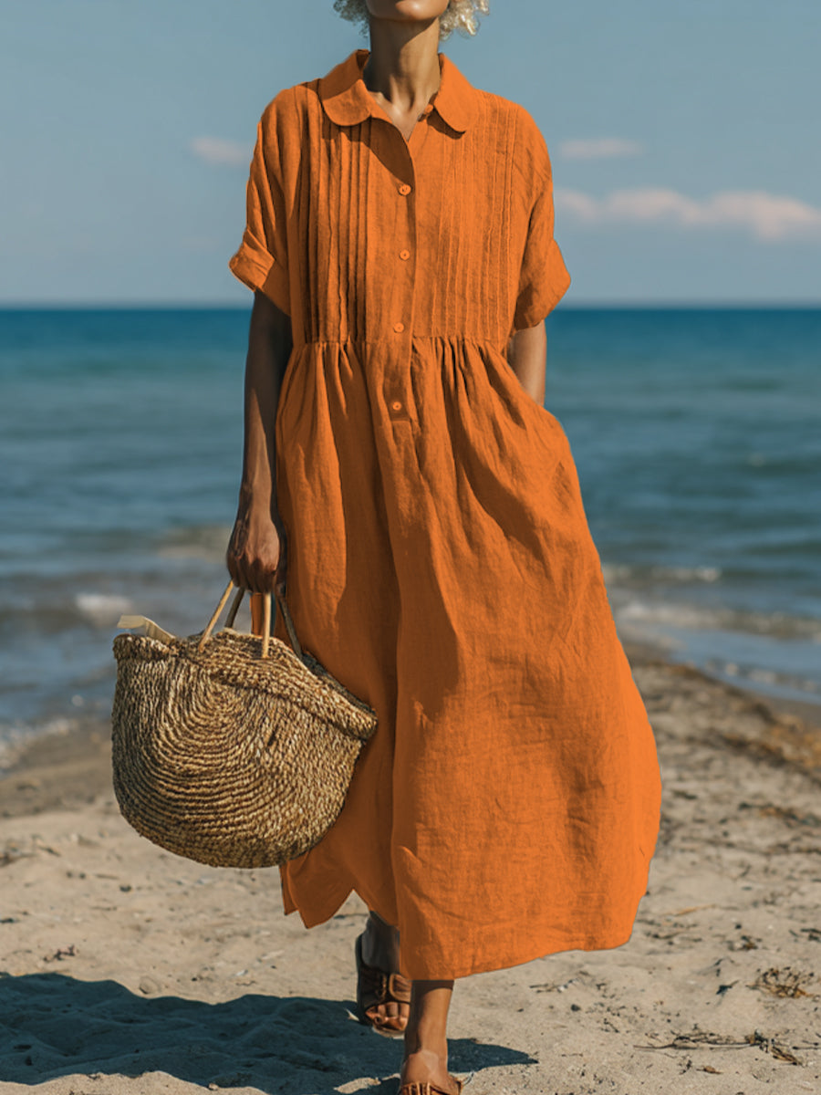 Elise | Timeless Cotton-Linen Dress