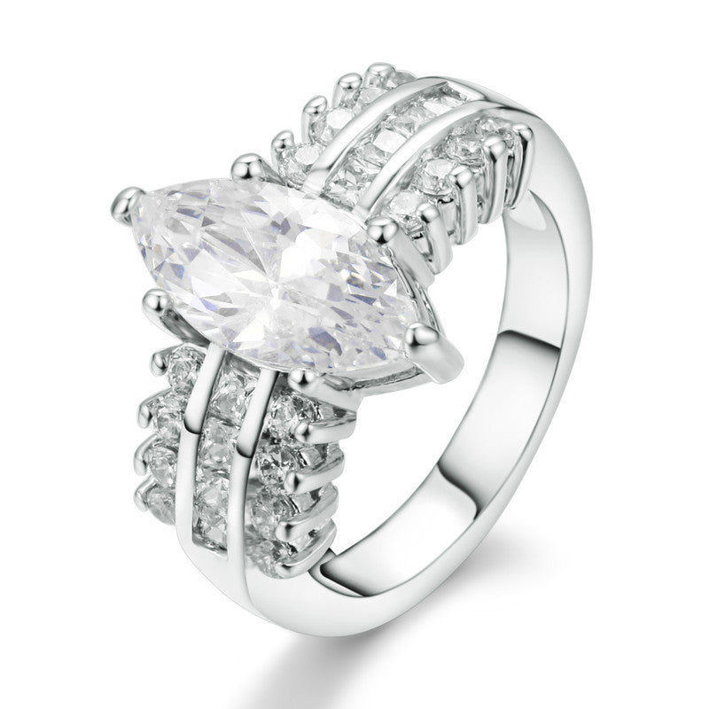 Odette Mercer Ring | White Gold 16k