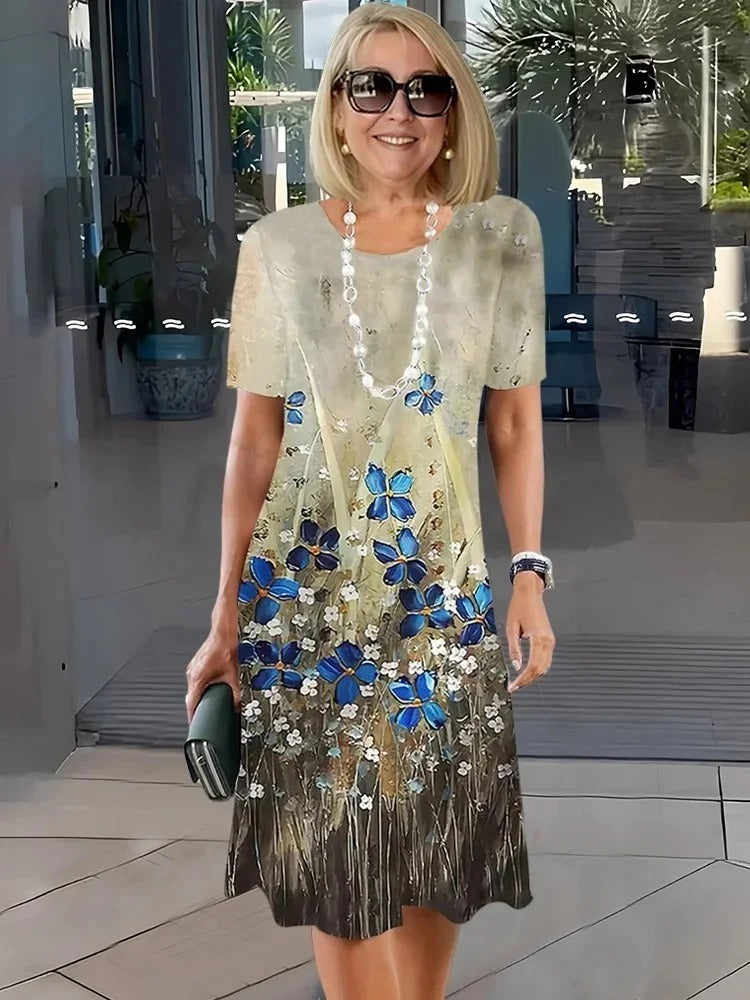 CATHERINE | RELAXED FLORAL SHIFT DRESS