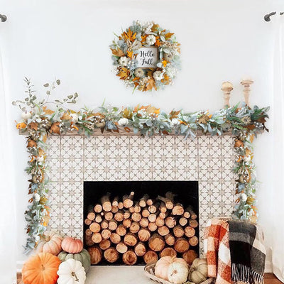AmberHarvest™ Signature Wreath — Fill Your Home with Lasting Warmth and Fall’s Cozy Magic