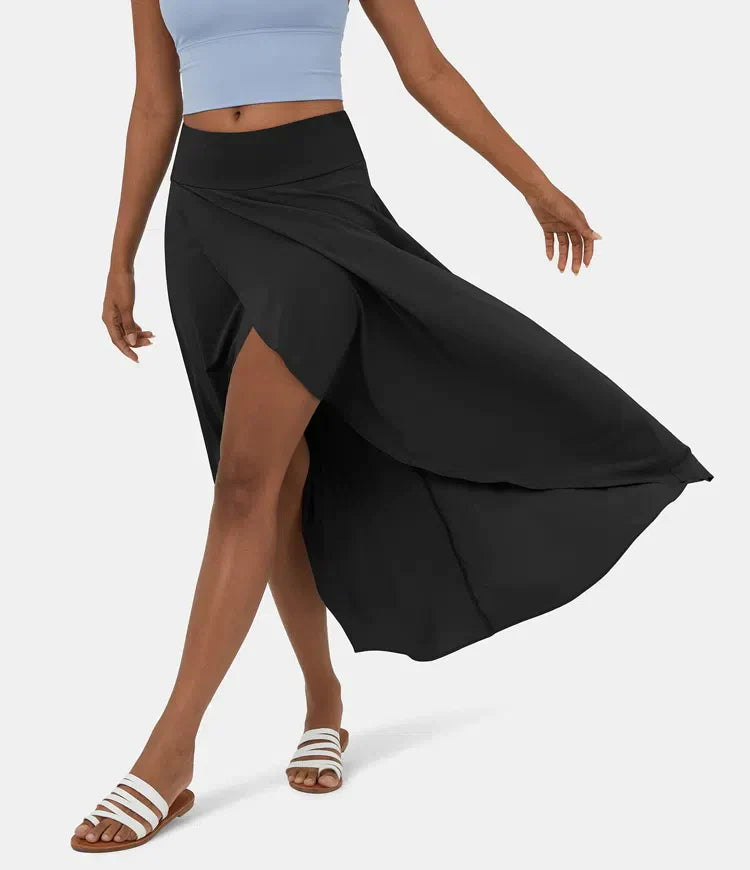 2 in 1 Quick-Drying Elegant Casual Midi Skirt with Built-In Shorts Avencea