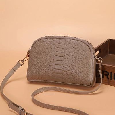 Isabella | Mini Crossbody Bag in Faux Leather with Crocodile Look