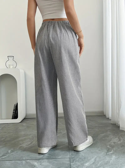 Alina™ | Elegant Striped Pants with Pockets