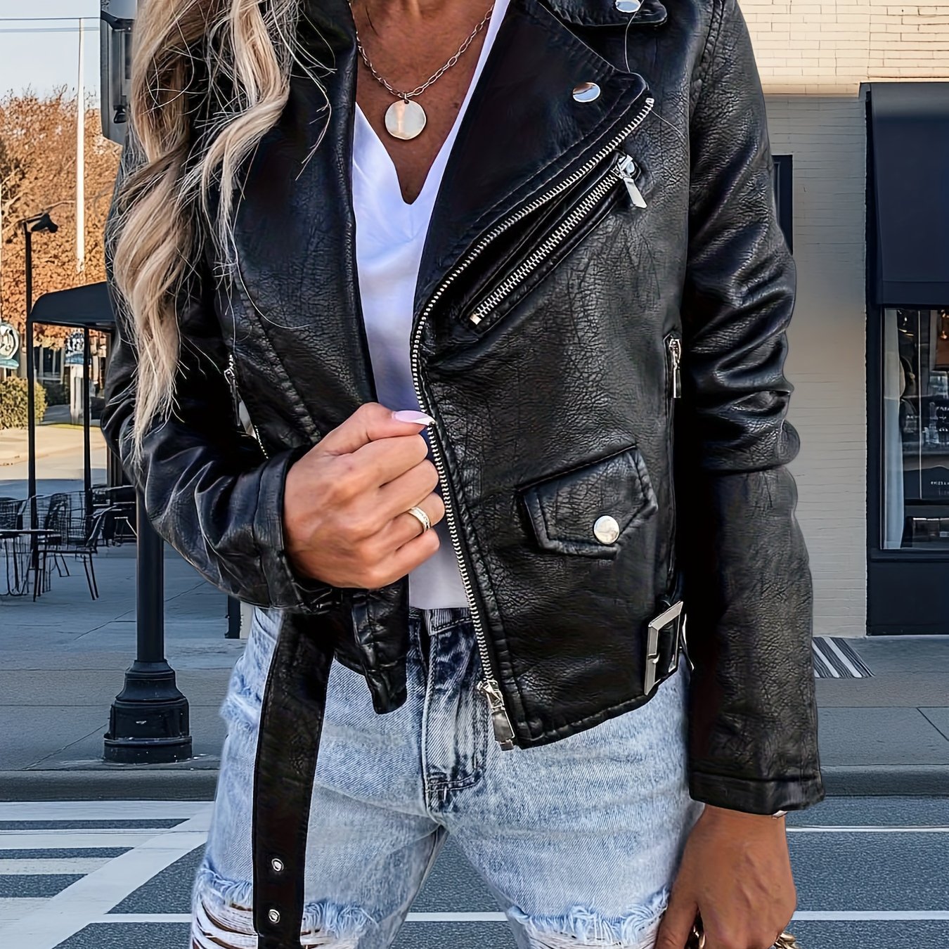 Jenny | Classic Leather Jacket